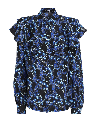 Karl Lagerfeld Shirts In Black
