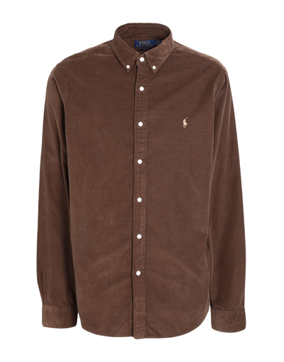 Polo Ralph Lauren Shirts In Brown