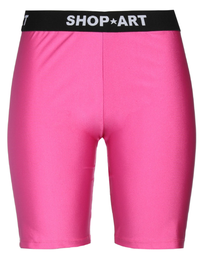 Shop ★ Art Woman Leggings Fuchsia Size M Polyamide, Elastane In Pink
