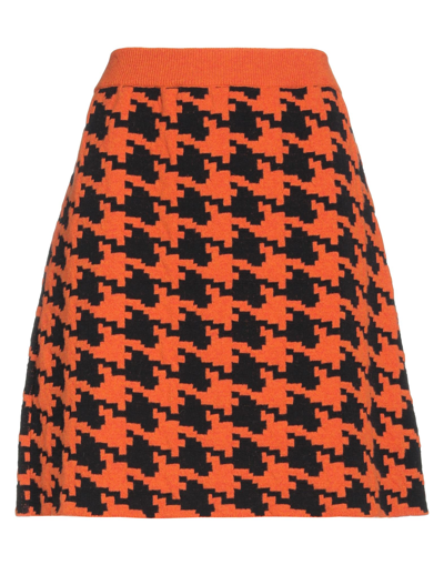 Marni Mini Skirts In Orange
