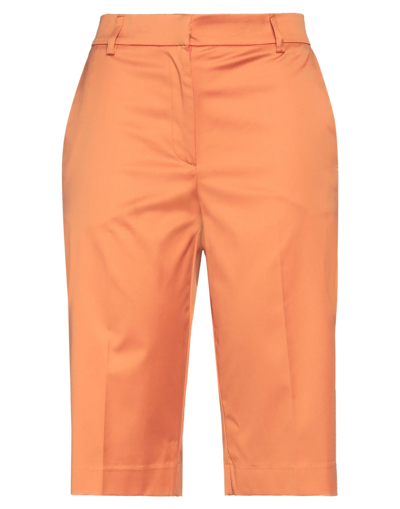 Ottod'ame Woman Shorts & Bermuda Shorts Orange Size 6 Cotton, Elastane