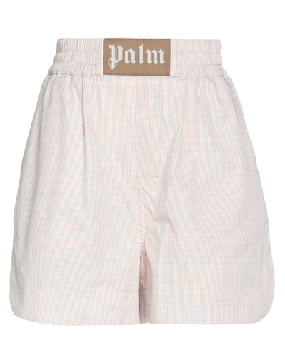 Palm Angels Woman Shorts & Bermuda Shorts Beige Size Xl Cotton