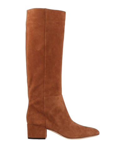 Sergio Rossi Knee Boots In Camel