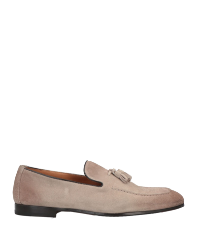 Doucal's Man Loafers Beige Size 11 Leather In Grey