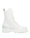 John Galliano Ankle Boots In White
