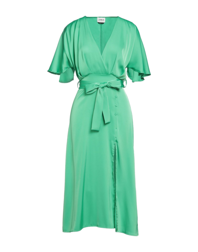 Berna Midi Dresses In Green
