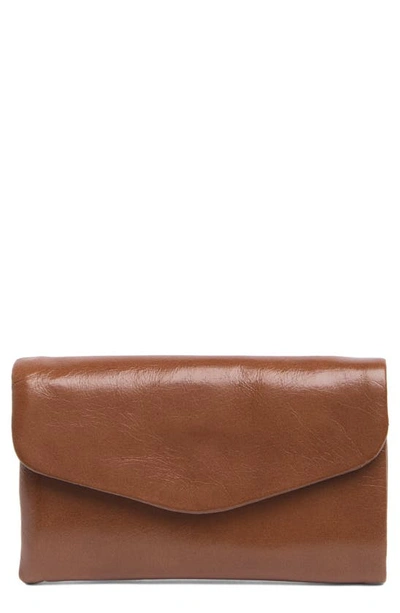 Hobo Lacy Leather Wallet In Cafe