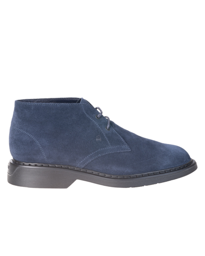 Hogan H576 Ankle Boot In Navy Blue
