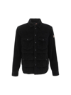 Moncler Black Corduroy Gelt Down Jacket In Nero
