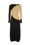 Tory Burch Dresses In Black/sand Bluff