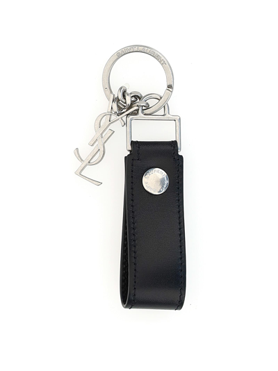 Saint Laurent Key Ring In Nero