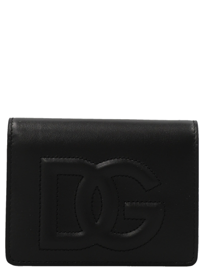 Dolce & Gabbana Logo Wallet In Nero