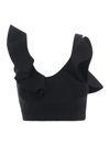 Alexander Mcqueen Black Top In Nero