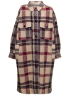 Isabel Marant Étoile Fontizi Plaid Oversized Wool Coat