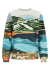 CHLOÉ POPPY PRINTED CREWNECK SWEATSHIRT