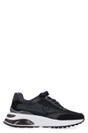 Jimmy Choo Memphis Black Panelled Mesh Sneakers In Nero