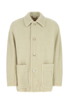 DRIES VAN NOTEN SAND ACRYLIC BLEND COAT