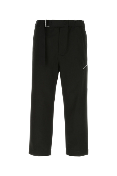 Oamc Tailored Trousers With Zip In Black