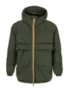 K-way Green Down Jacket In Green