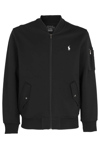Polo Ralph Lauren Cotton Bomber Jacket In Black