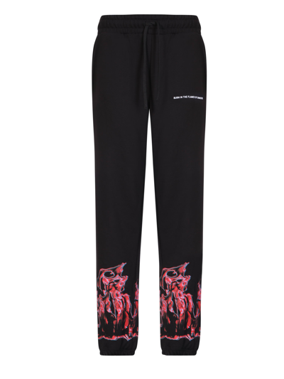 Ihs Flames Joggers Pants In Black