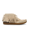 Visvim Neutral Fbt Shaman-folk Suede Desert Boots In Sand