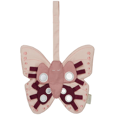 Cam Cam Copenhagen Butterfly Activity Toy Dusty Rose In Pink