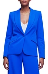 L Agence Chamberlain Single-breasted Blazer In Pop Blue