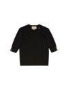 Gucci Wool Cashmere Sweater In Black