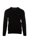 Ralph Lauren Cable-knit Wool-cashmere Sweater In Polo Black