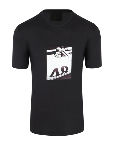 Limitato Framed Steve Mcqueen Racer T-shirt In Black