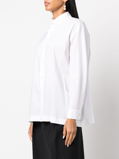 Issey Miyake Women Fine Shirt In 01 White