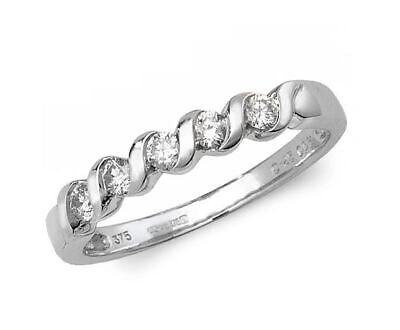 Pre-owned Eternity 0.25ct Halb  Ring Grössen J-q