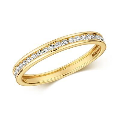 Pre-owned Eternity 0.25ct Diamant Kanal Set  Gelbgold