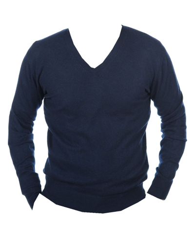 Pre-owned Cashmere Balldiri 100%  Herren Pullover V Ausschnitt Nachtblau L