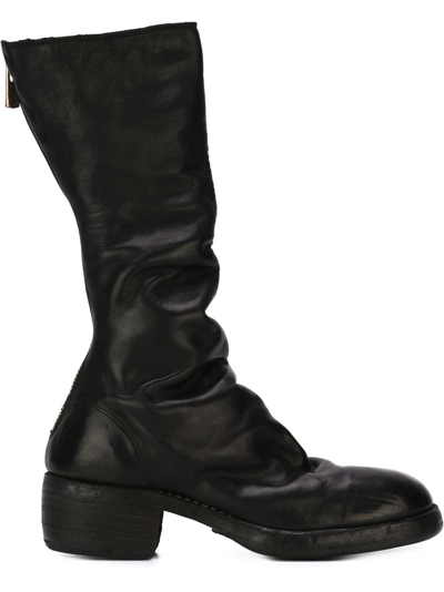Guidi Women 789z Classic Tall Back Zip Boot Blkt In Black