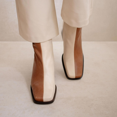 Alohas South Bicolour Camel & Beige