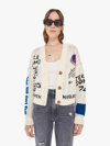Mother The Patch Pocket Cardigan Microchip Sweater In Natural