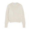 Iro Mona Round-neck Wool Sweater In Clear Beige