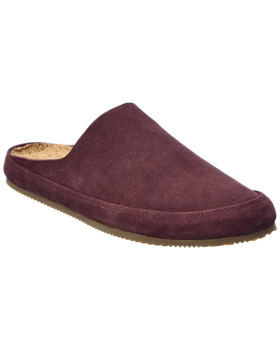 Vince Alonzo Suede Slippers In Red