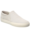 Vince Men's Fletcher Suede Slip-on Sneakers In White