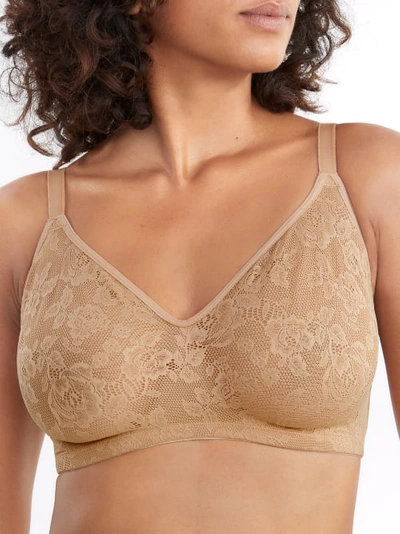 Tc Fine Intimates Shape Of U Seamless Lace Bra In Natural