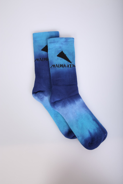 Mauna Kea Tie Dye Socks In Blue