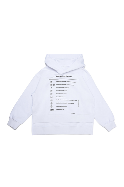 Mm6 Maison Margiela Kids' Mm6s29u Sweat-shirt Maison Margiela In White