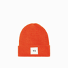 Y-3 Brand-patch Ribbed Wool Beanie In Orange