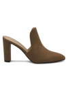 Adrienne Vittadini Nella Heeled Mule In Biscuit