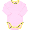 OFF-WHITE PINK BODY FOR BABY GIRL WITH LOGOS