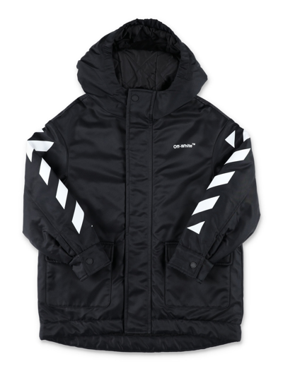 Daniela Gregis Helvetica Nylon Parka In Black