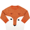 STELLA MCCARTNEY MULTICOLOR SWEATER FOR BABY BOY WITH FOX