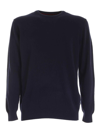 Barbour Essential Patch Crewneck Sweater In Blue